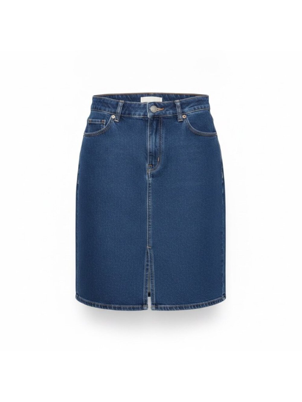 The Limited Womens Blue Denim Pencil Skirt Mid-Length with Pockets Size 4